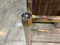 Vintage Double Glass Top Console in Gold and Silver Metal from Le Dauphin, France, 1970s, Image 13