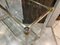 Vintage Double Glass Top Console in Gold and Silver Metal from Le Dauphin, France, 1970s, Image 18