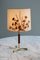 Teak & Brass Crow Foot Tripod Table Lamp Lamp in Teak from Kalmar, 1960s 2