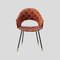 Set of Round Back Chairs Upholstered in Hermes Fabric, 1970s, Image 2