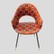 Set of Round Back Chairs Upholstered in Hermes Fabric, 1970s, Image 3