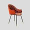 Set of Round Back Chairs Upholstered in Hermes Fabric, 1970s, Image 5
