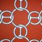 Chaises à Dossier Rond Rembourrées en Tissu Hermès, 1970s, Set de 2 9