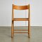 Silla plegable italiana de mimbre, años 70, Imagen 2