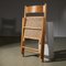 Silla plegable italiana de mimbre, años 70, Imagen 10