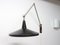 Black Panama Wall Lamp by Wim Rietveld for Gispen, 1950s 9