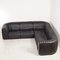 DS-22 Sofa in Black Leather from de Sede, 1980s 7