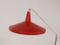 Red Panama Floor Lamp by Wim Rietveld for Gispen, 1950s 7