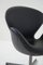 Swan Chair in Black Leather by Arne Jacobsen for Fritz Hansen 1970s, Image 2