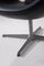 Swan Chair in Black Leather by Arne Jacobsen for Fritz Hansen 1970s, Image 5