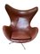 Egg Armchair in Leather by Arne Jacobsen 1