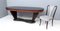 Vintage Dining Table with Opaline Glass Top and Marble Base by Vittorio Dassi 6