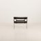 Silla Wassily de cuero negro de Marcel Breuer para Gavina, Italia, años 60, Imagen 4