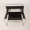 Silla Wassily de cuero negro de Marcel Breuer para Gavina, Italia, años 60, Imagen 11