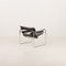 Silla Wassily de cuero negro de Marcel Breuer para Gavina, Italia, años 60, Imagen 5