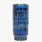 Blue Ceramic Tube Vase & Boxes by Pol Chambost, 1950s, Set of 3 4