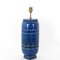 Model 1307 Blue Ceramic Lamp by Pol Chambost, 1950s 4