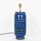 Lámpara modelo 1307 de cerámica azul de Pol Chambost, años 50, Imagen 1