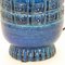 Lámpara modelo 1307 de cerámica azul de Pol Chambost, años 50, Imagen 7