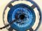 Lámpara modelo 1307 de cerámica azul de Pol Chambost, años 50, Imagen 8