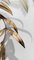 Hollywood Regency Wall Light Sconce in White & Gilt Metal Leaf by Hans Kögl, 1970s, Image 6