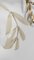 Hollywood Regency Wall Light Sconce in White & Gilt Metal Leaf by Hans Kögl, 1970s, Image 8