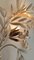 Hollywood Regency Wall Light Sconce in White & Gilt Metal Leaf by Hans Kögl, 1970s, Image 18