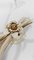 Hollywood Regency Wall Light Sconce in White & Gilt Metal Leaf by Hans Kögl, 1970s, Image 2