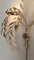 Hollywood Regency Wall Light Sconce in White & Gilt Metal Leaf by Hans Kögl, 1970s, Image 16