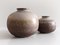 Wabi-Sabi Art Pottery Vases from Strehla Keramik, West Germany, 1950s, Set of 2 1
