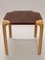 Tabouret X601 en Cuir par Alvar Aalto pour Artek, 1960s 13