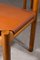 Italienische Vintage Esszimmerstühle aus Holz & Leder von Augusto Savini für Pozzi, 1970er, 4er Set 5