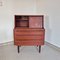 Danish Secretary in Teak with Mirror and Pull Out Desk, 1960s 8