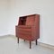 Danish Secretary in Teak with Mirror and Pull Out Desk, 1960s 11