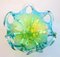 Mid-Century Turquoise Blue & Green Murano Glass Bowl, 1950s 5