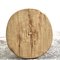 Table d'Appoint Ronde Rustique Antique en Orme, 1920s 3