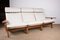 Großes dänisches Sofa aus Eiche & Stoff Modell Ge375 von Hans Wegner für Getama, 1960er 14
