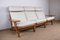 Großes dänisches Sofa aus Eiche & Stoff Modell Ge375 von Hans Wegner für Getama, 1960er 18