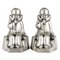 Art Deco Silvered Bronze Pierrot Bookends by Jean de la Fontinelle, 1925, Set of 2 8