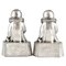 Art Deco Silvered Bronze Pierrot Bookends by Jean de la Fontinelle, 1925, Set of 2 6