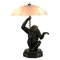 Art Deco Monkey with Umbrella Lamp by Max Le Verrier, 1927 2