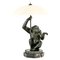 Art Deco Monkey with Umbrella Lamp by Max Le Verrier, 1927 1