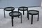 Black Chestnut Stacking Tables, 1960s, Set of 4 1