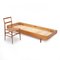 Einzelbett aus Holz, 1950er 13