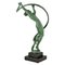Pierre Le Faguays / Fayral, Escultura Tourbillon Art Déco de bailarina desnuda, 1930, metal y mármol, Imagen 5