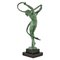 Pierre Le Faguays / Fayral, Escultura Tourbillon Art Déco de bailarina desnuda, 1930, metal y mármol, Imagen 4