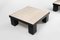 Mid-Century Coffee Tables in Oak with Travertine Tops, 1980s, Set of 2, Image 14