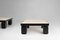 Mid-Century Coffee Tables in Oak with Travertine Tops, 1980s, Set of 2, Image 4