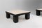 Mid-Century Coffee Tables in Oak with Travertine Tops, 1980s, Set of 2, Image 9