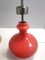 Große italienische Vintage Tischlampe in Orange, 1970er 8